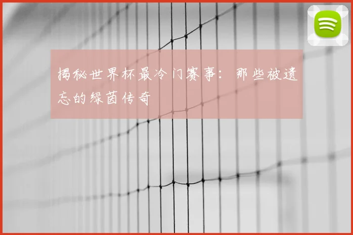 揭秘世界杯最冷门赛事：那些被遗忘的绿茵传奇